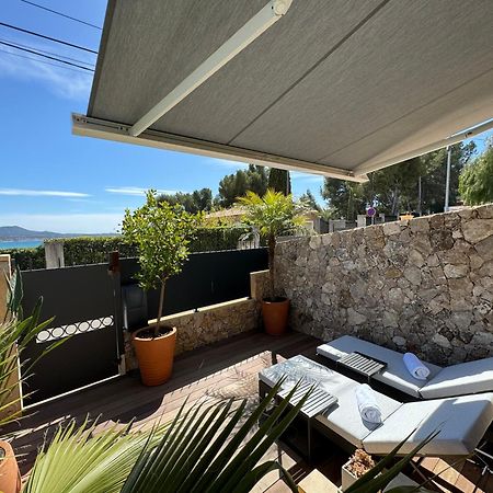 Confortable T2 Vue Mer Avec Terrasse Amenagee Et Parking Prive, Plage Et Port A Pied Sanary-sur-Mer Bagian luar foto